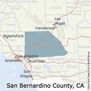 San_Bernardino,California County Map